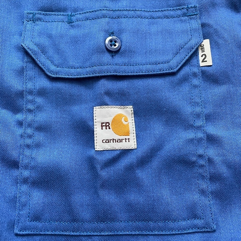 NWOT Carhartt Men's Big & Tall Flame Resistant Lightweight Twill Shirt Size 4X - Picture 8 of 8